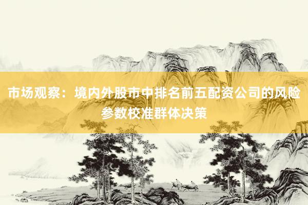 市场观察：境内外股市中排名前五配资公司的风险参数校准群体决策