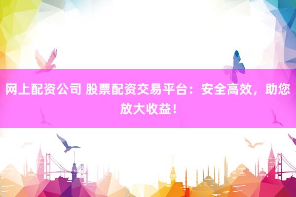 网上配资公司 股票配资交易平台：安全高效，助您放大收益！